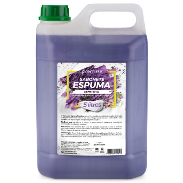 Sabonete Espuma Sensitive Premisse 5lts