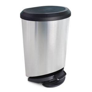 Lixera com Pedal Label Inox 20lts Arqplast