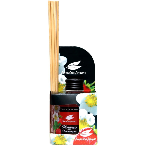 Difusor de Ambientes Amazônia Aromas 270ml Morango com Champagne
