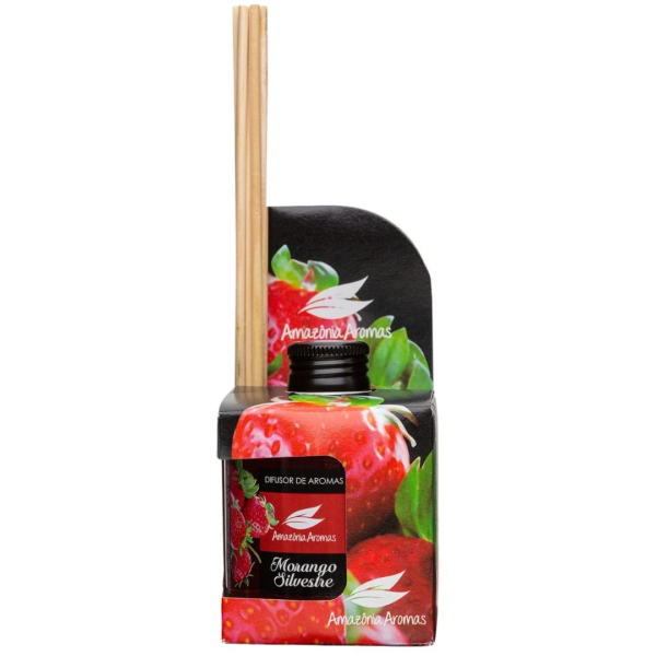 Difusor de Ambientes Amazônia Aromas 270ml Morango Silvestre