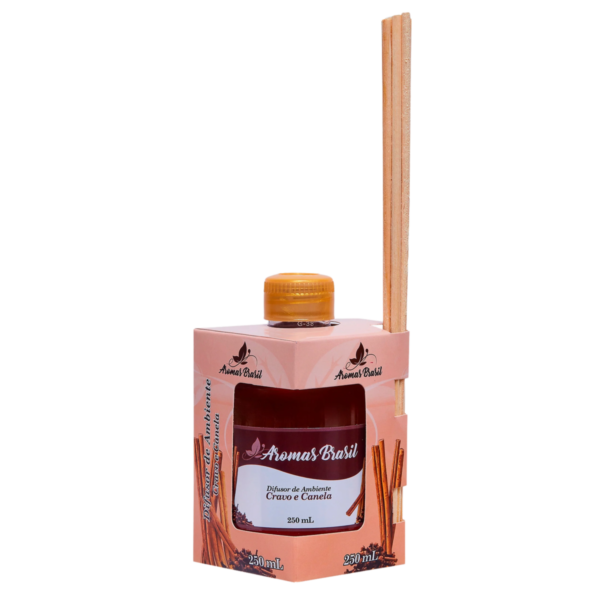 Difusor de Ambientes Aromas Brasil 250ml Cravo e Canela