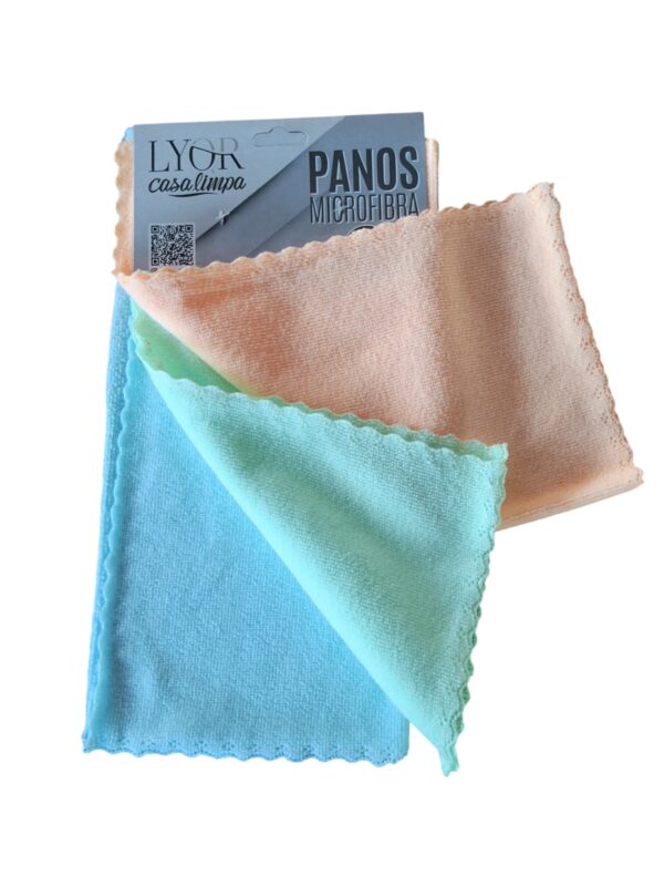 Conjunto Paños de Microfibra 30cm 3und Lyor