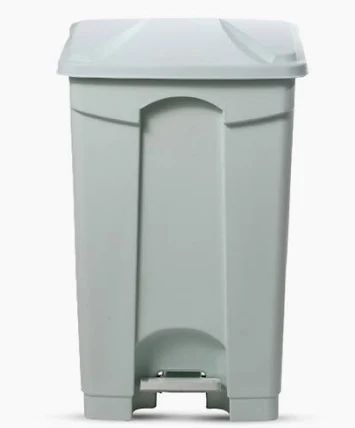 LIXERA C/PEDAL 50LTS -BRANCA-PLASTEX - Imagem 2