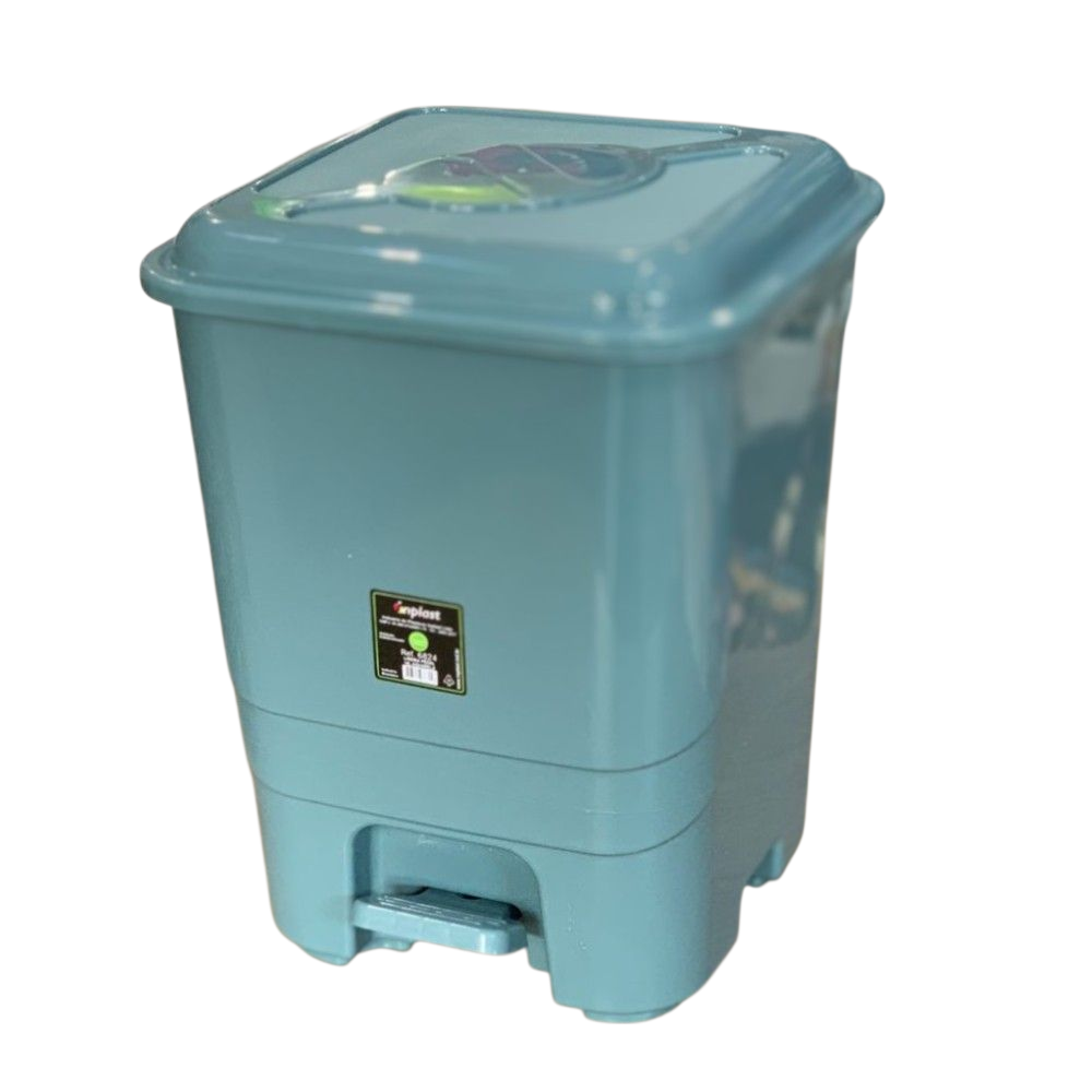 LIXERA PLAST.C/PEDAL QUAD. 14LTS- CORES INPLAST