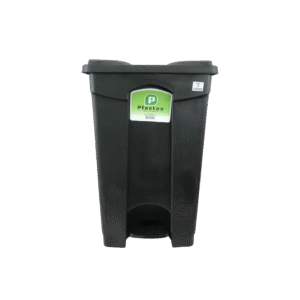 LIXERA C/PEDAL 50LTS -PRETA-PLASTEX