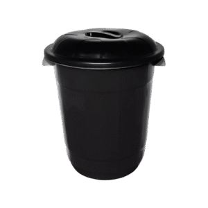 LIXERAO C/TAMPA 64LTS PRETO -INPLAST