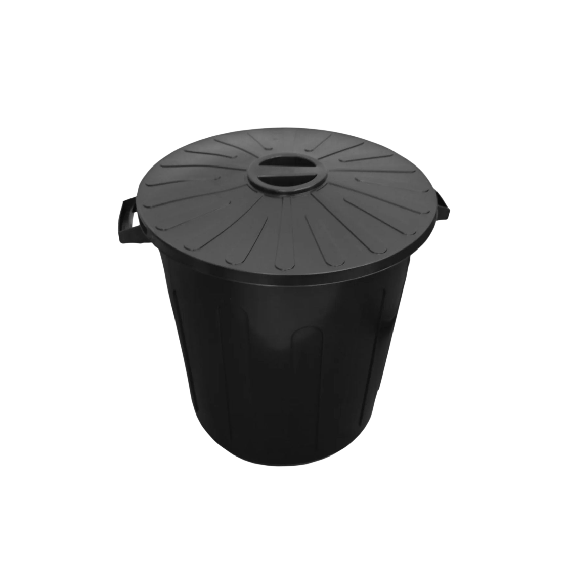 LIXERAO C/TAMPA 100LTS PRETO -PLASNORTHON